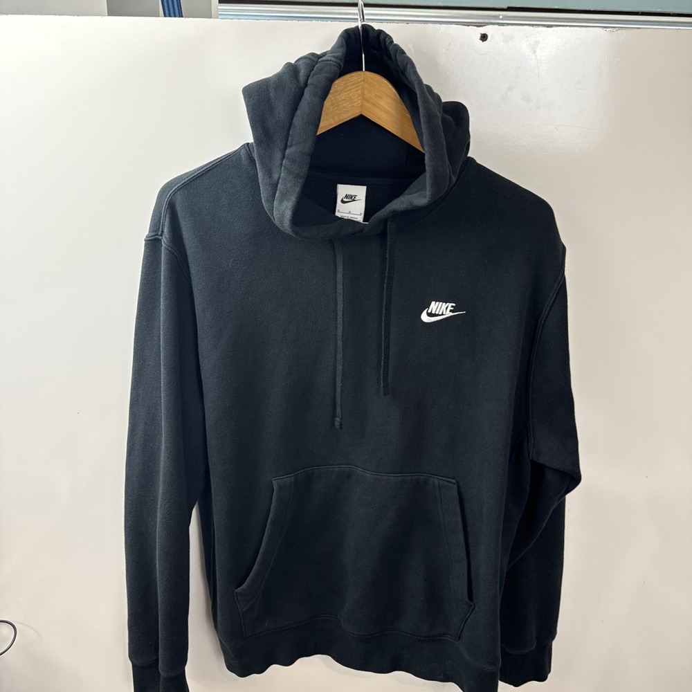 Nike Men's Sportswear Club Fleece Pullover Hoodie Black, Medium BV2654-010